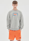 ベドインベド(BADINBAD) BOX LOGO SWEATSHIRT_GREY