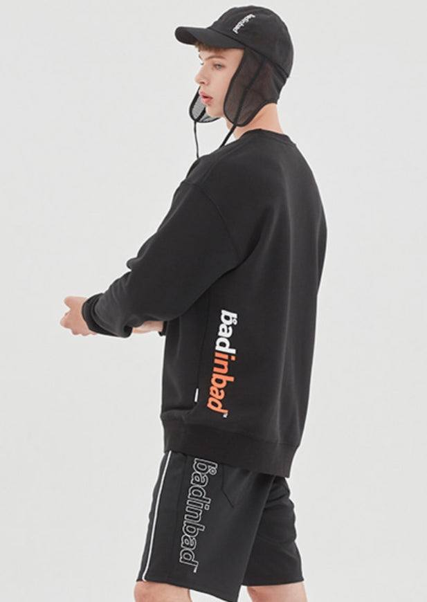 ベドインベド(BADINBAD) BOX LOGO SWEATSHIRT_BLACK