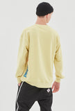 ベドインベド(BADINBAD) BOX LOGO SWEATSHIRT_LIME YELLOW