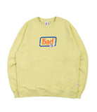 ベドインベド(BADINBAD) BOX LOGO SWEATSHIRT_LIME YELLOW