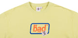 ベドインベド(BADINBAD) BOX LOGO SWEATSHIRT_LIME YELLOW