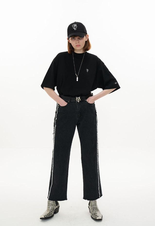 オーワイ(OY) LETTER LOGO CAP-BLACK