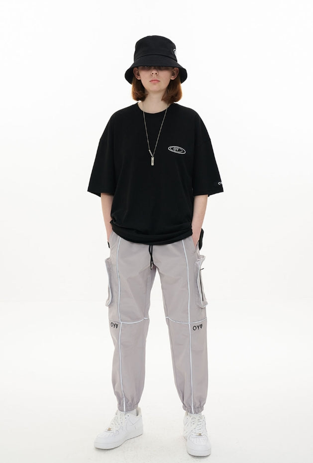 オーワイ(OY) LETTER LOGO BUCKET HAT-BLACK