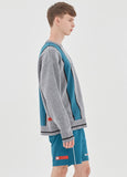 ベドインベド(BADINBAD) HOOLIGAN FLAG KNIT_GREY