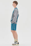ベドインベド(BADINBAD) HOOLIGAN FLAG KNIT_GREY