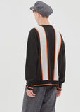 ベドインベド(BADINBAD) HOOLIGAN FLAG KNIT_BLACK