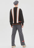 ベドインベド(BADINBAD) HOOLIGAN FLAG KNIT_BLACK