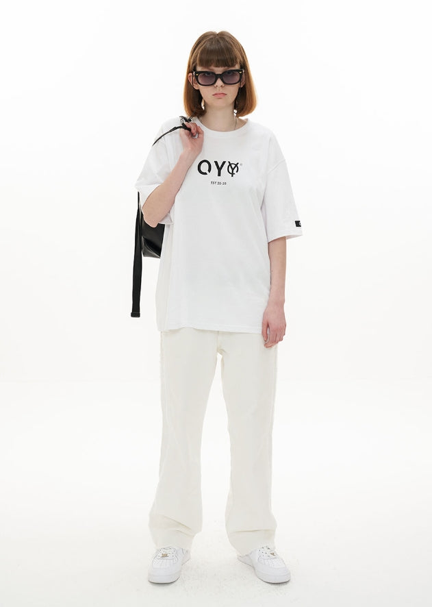 オーワイ(OY)TRIPLE LOGO LEATHER BUCKET BAG