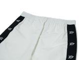 オーワイ(OY) UNBALANCE TAPE TRACK PANTS-WHITE