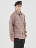 ベドインベド(BADINBAD)  SQUARE CHECK SHIRT_BEIGE