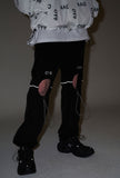 オーワイ(OY) CIRCLE STRING PANTS-BLACK