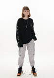 オーワイ(OY)REFLECTIVE PIPING CARGO PANTS-GREY