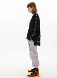 オーワイ(OY)REFLECTIVE PIPING CARGO PANTS-GREY