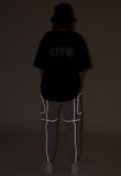 オーワイ(OY)REFLECTIVE PIPING CARGO PANTS-GREY