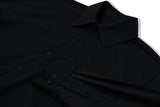 オーワイ(OY) BACK BUTTON SHIRTS-BLACK