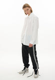 オーワイ(OY) BACK BUTTON SHIRTS-WHITE