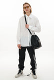 オーワイ(OY) BACK BUTTON SHIRTS-WHITE