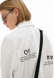 オーワイ(OY) BACK BUTTON SHIRTS-WHITE