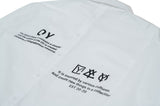 オーワイ(OY) BACK BUTTON SHIRTS-WHITE