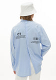 オーワイ(OY) BACK BUTTON SHIRTS-SKY BLUE