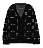 オーワイ(OY)  LOGO KNIT CARDIGAN-BLACK