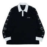 オーワイ(OY)  LOGO TAPE RING COLLAR T-BLACK