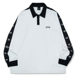 オーワイ(OY)  LOGO TAPE RING COLLAR T-WHITE