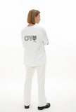 オーワイ(OY) TRIPLE LINE LOGO T-WHITE