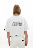 オーワイ(OY) TRIPLE LINE LOGO T-WHITE