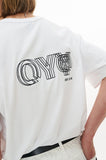 オーワイ(OY) TRIPLE LINE LOGO T-WHITE