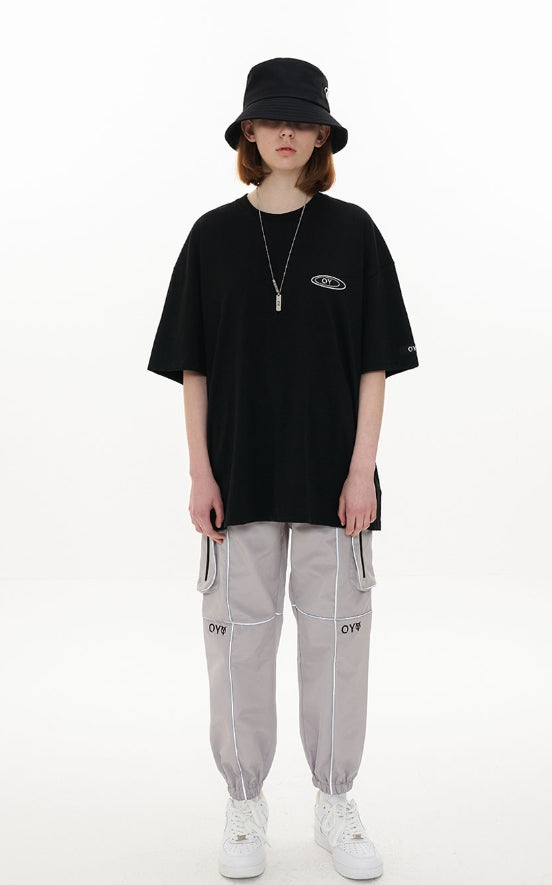 オーワイ(OY) TRIPLE LINE LOGO T-BLACK