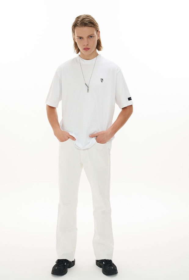 オーワイ(OY) DOUBLE COLLAR T-WHITE