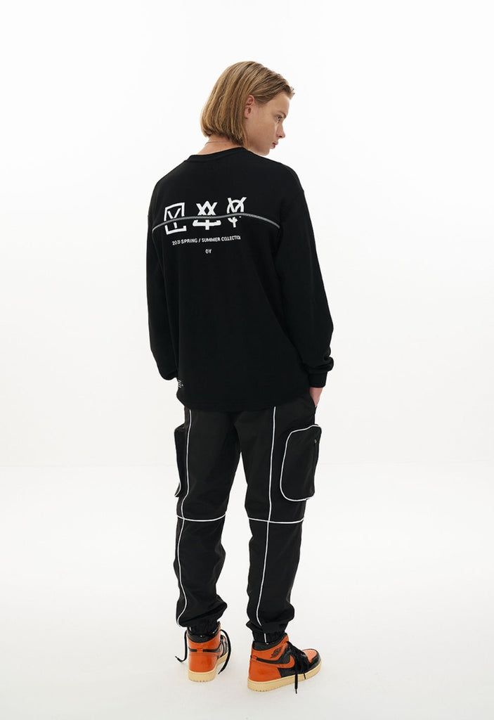 オーワイ(OY) HIDDEN ZIPPER LOGO SLEEVE T-BLACK – UNDERSTUDY CLUB