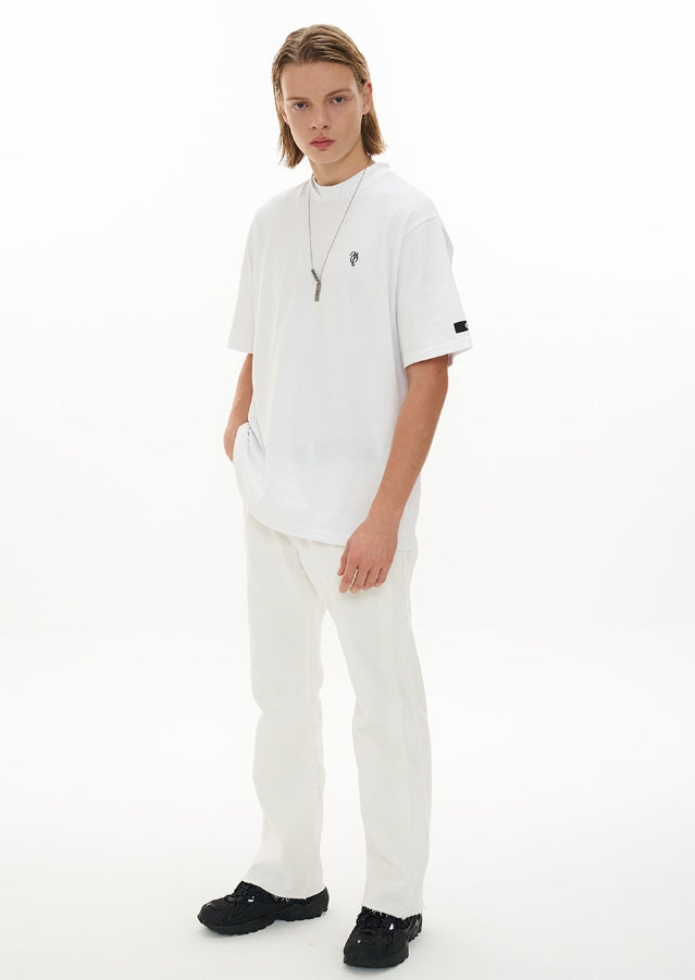 オーワイ(OY) DOUBLE COLLAR T-WHITE
