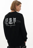 オーワイ(OY)  HIDDEN ZIPPER LOGO SLEEVE T-BLACK