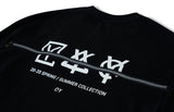 オーワイ(OY)  HIDDEN ZIPPER LOGO SLEEVE T-BLACK