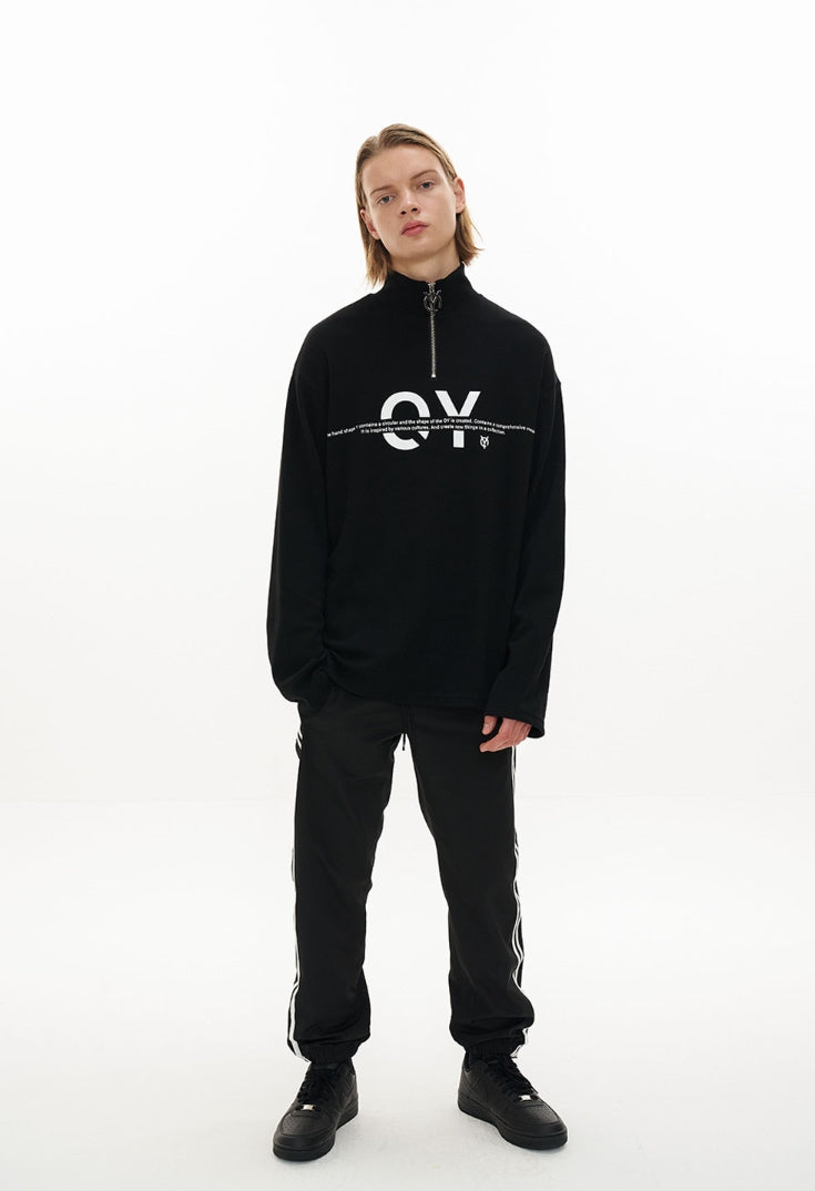 オーワイ(OY)   ZIPPER LOGO T-BLACK