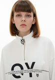 オーワイ(OY)   ZIPPER LOGO T-WHITE