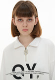 オーワイ(OY)   ZIPPER LOGO T-WHITE