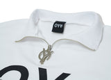 オーワイ(OY)   ZIPPER LOGO T-WHITE