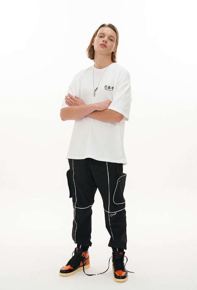 オーワイ(OY) HIDDEN ZIPPER LOGO T-WHITE