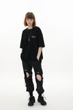 オーワイ(OY) HIDDEN ZIPPER LOGO T-BLACK