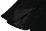 オーワイ(OY) BACK BUTTON BLAZER-BLACK STRIPE