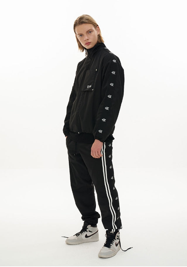 オーワイ(OY) LOGO TAPE JACKET-BLACK