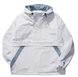 ダブルユーブイプロジェクト(WV PROJECT) SAND HOODIE ANORAK WHITE BLUE HOOT7371