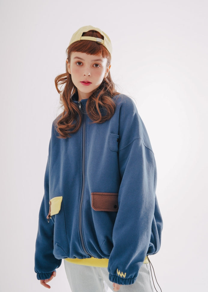 ダブルユーブイプロジェクト(WV PROJECT) SLEEPING ZIP-UP NAVY JJOT7358