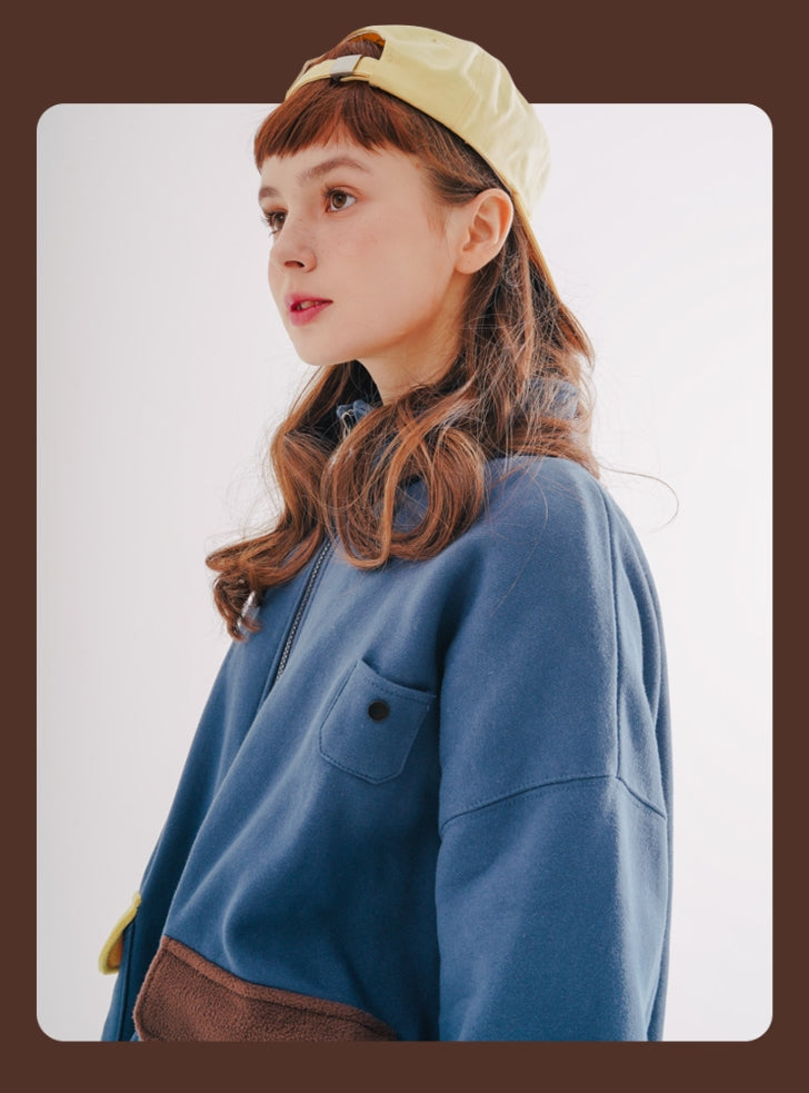 ダブルユーブイプロジェクト(WV PROJECT) SLEEPING ZIP-UP NAVY JJOT7358