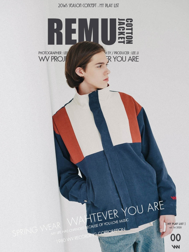ダブルユーブイプロジェクト(WV PROJECT) REMU COTTON JACKET NAVY SYOT7355