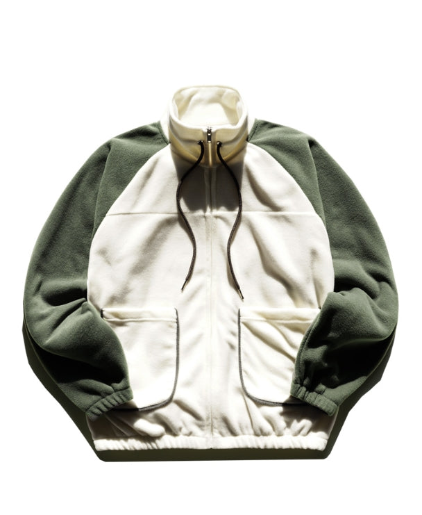 ティーダヴリューエヌ(TWN) COLOR BLOCK FLEECE JACKET 4COLOR SHOT3260