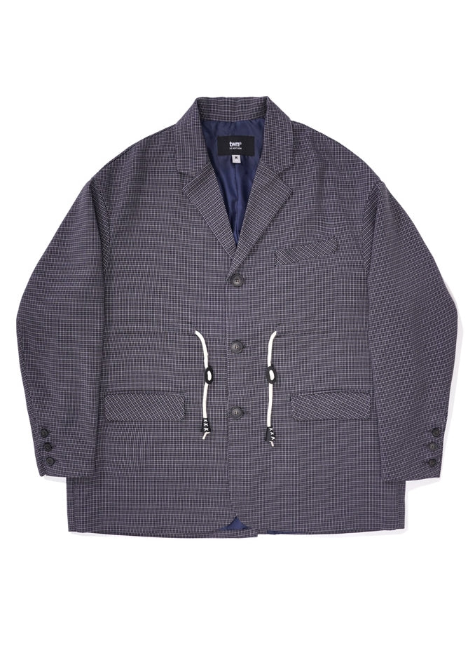 ティーダヴリューエヌ(TWN) BELL STRING CHECK JACKET 3COLOR YMOT3206